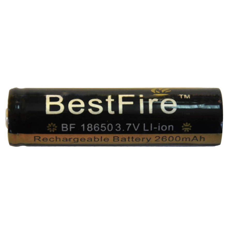 18650BestFire2600毫安尖头3.7V锂电池便携高容量可充电安全