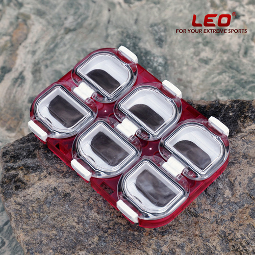 26995 [Qianmatu Mini Fishhook Box 6 Compartments with Magnets] Japanese Waterproof Fishing Gear Accessories Box Wholesale