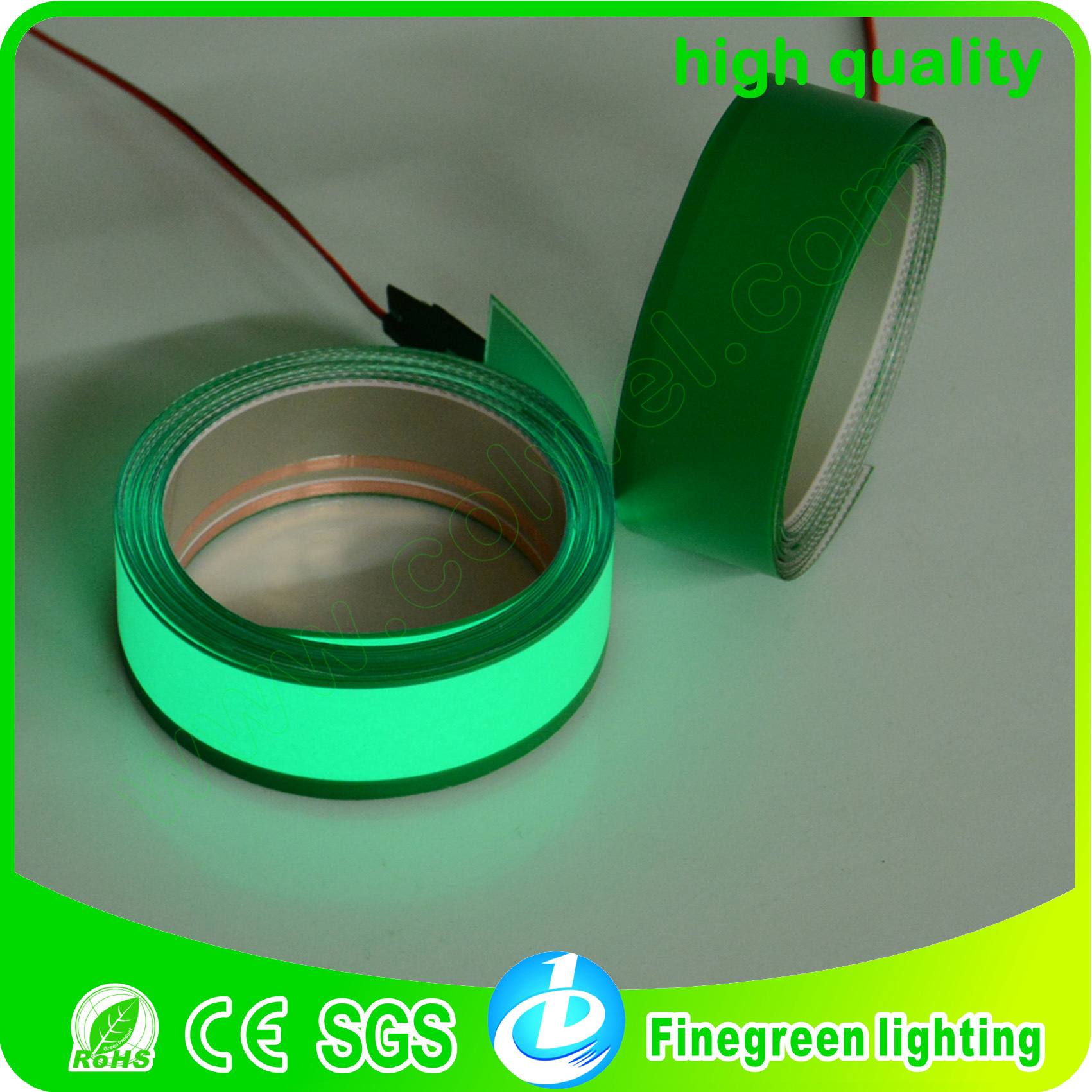 3mm綠色冷光條發光帶