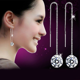 Цирконий, драгоценный камень, алмаз с кисточками, серьги, аксессуар, кварц, простой и элегантный дизайн