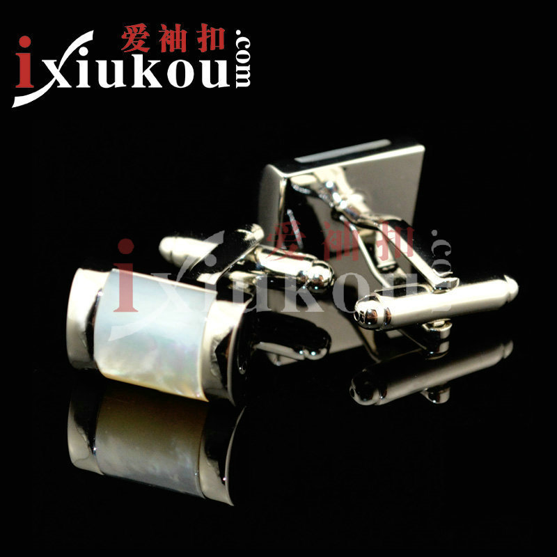 英博贝壳袖扣半宝石袖钉男女法式衬衫袖口纽扣钉cufflinks/150906