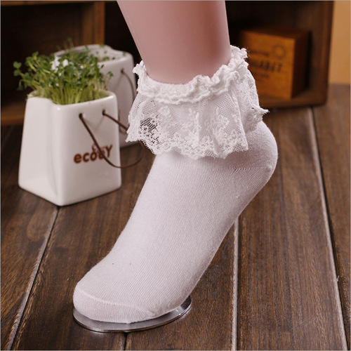 Spring and Autumn New Solid Color Women's Socks Spring Japanese Lace Socks Socks Cotton Manufacturer Wholesale