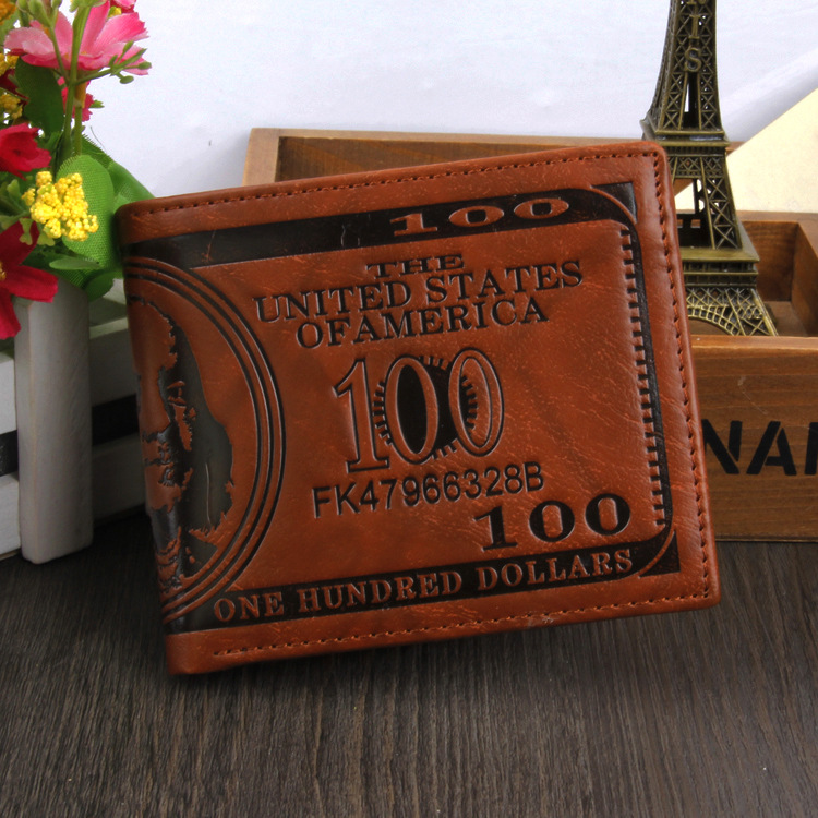 New Men's Wallet Pressure Color Wallet Creative Wallet Wallet Hot Selling Hot Men's Short Wallet