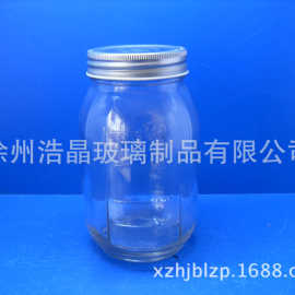 生产加工各种蜂蜜瓶 带刻度的玻璃蜂蜜瓶 雕花玻璃蜂蜜罐玻璃罐子