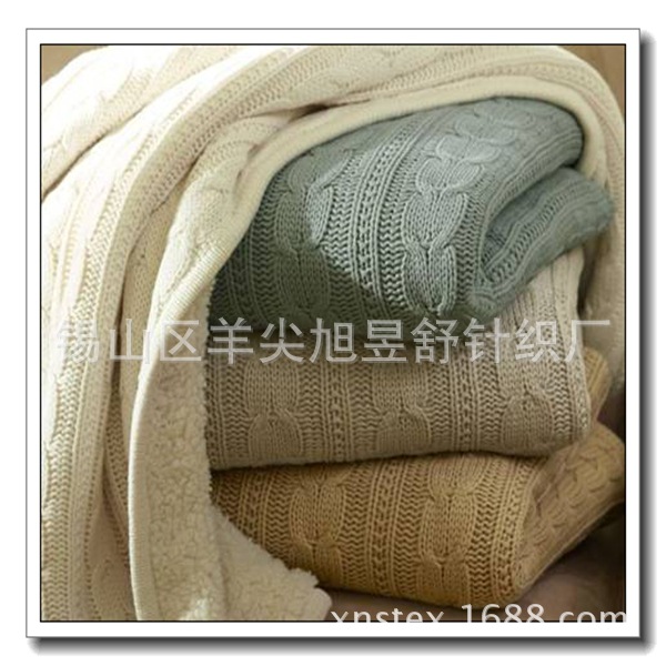針織蓋毯披毯,,嬰幼兒毯子,針織靠墊套整套