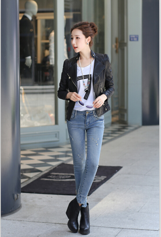 Veste cuir femme en PU - Ref 3447530 Image 27