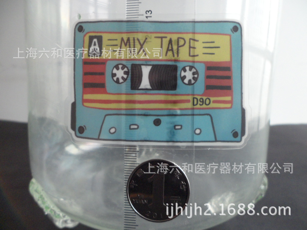 彩色磁带防水单张透明PVC贴纸自行车摩托车汽车贴纸化妆箱s19