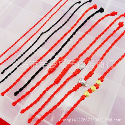 Manufactor supply manual weave Year of fate Red rope lovers Sweetheart Ock Hand rope Diamond Results goods in stock wholesale