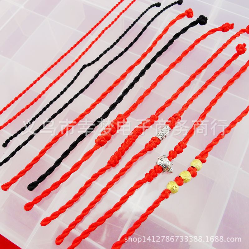 Manufactor supply manual weave Year of fate Red rope lovers Sweetheart Ock Hand rope Diamond Results goods in stock wholesale