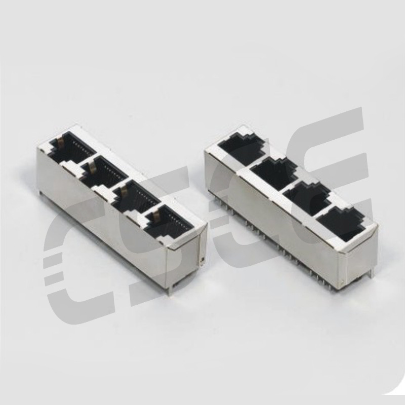 RJ45网络插座 连接器 网线水晶头母座 PCB插座RJ45变压器批发