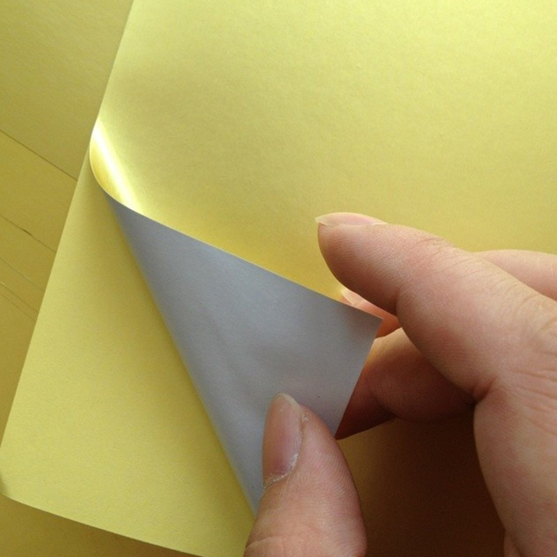 A4不干胶金银色标签纸 背胶打印彩色贴纸 金色贴纸 银色标签贴纸