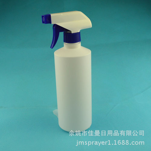 500ml配蓝白色喷雾瓶、水瓶、消毒水瓶 pe瓶