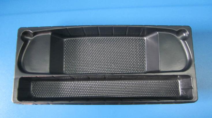 广东吸塑厂供应优质价廉汽车配件ps黑色托盘