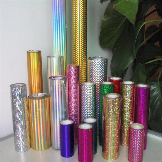 Factory processing custom supply PET aluminum film, PET Laser film, polyester color film
