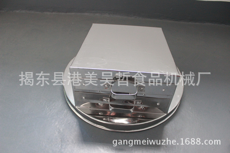吴哲机械 不锈钢肠粉蒸盘 抽屉式拉肠粉机 家用肠粉盘 布拉肠蒸盘