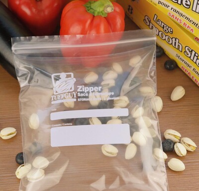 冰箱自封保鲜袋生鲜款中号25只装分类加厚食品袋 重复使用|ru