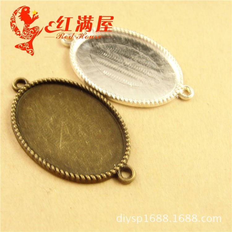 A1339 古青 2.1克 复古底托配件 DIY饰品批发 25*18MM 60个/包