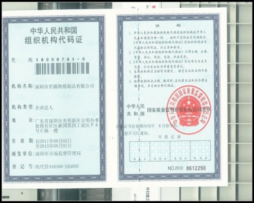 組織機構代碼
