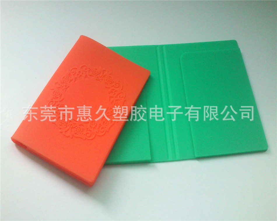 多色防水防尘花形护照套硅胶 创意硅胶圆花形护照套  促销品