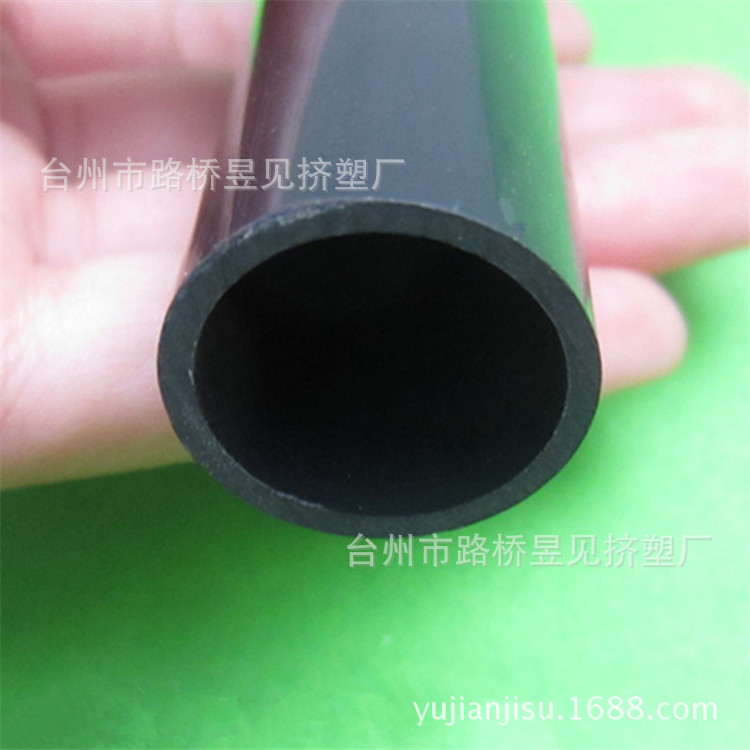 [Tubo redondo de PVC extruido de plástico] Tubo redondo negro de PVC Carcasa de tubo duro de plástico de PVC Fábrica original de tubos de Zhejiang