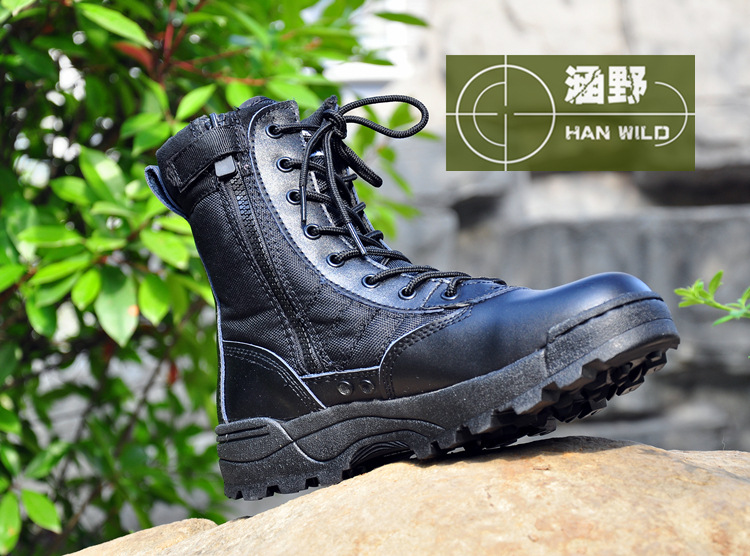 Bottes militaires en cuir - amortissement - Ref 1397345 Image 29