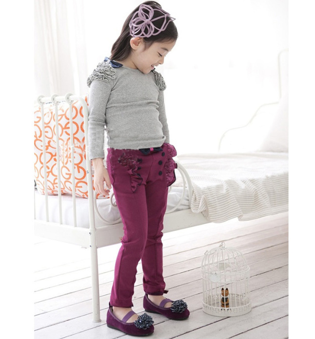 Pantalon fille en Toile de coton - Ref 2063286 Image 8