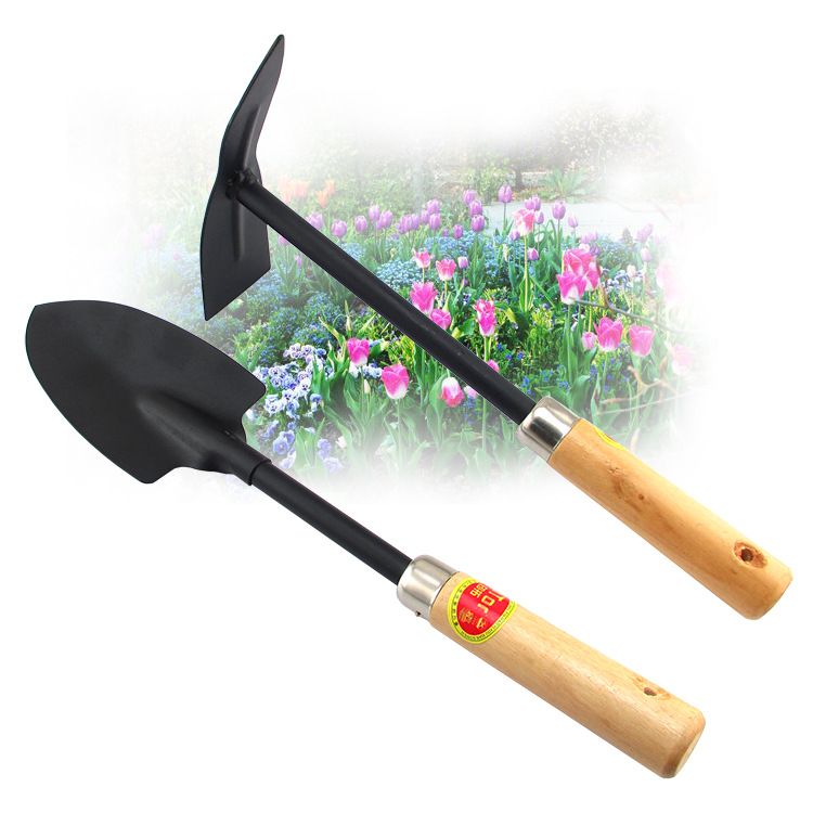 小铁铲 两用小锄头 花草锄 铲子锹 尖平锄 花卉 挖土园林园艺工具
