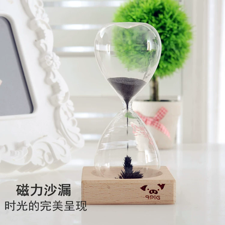 [磁力沙漏 Magnet Hourglass创意玻璃磁力沙漏 时光沙漏 创意沙漏]