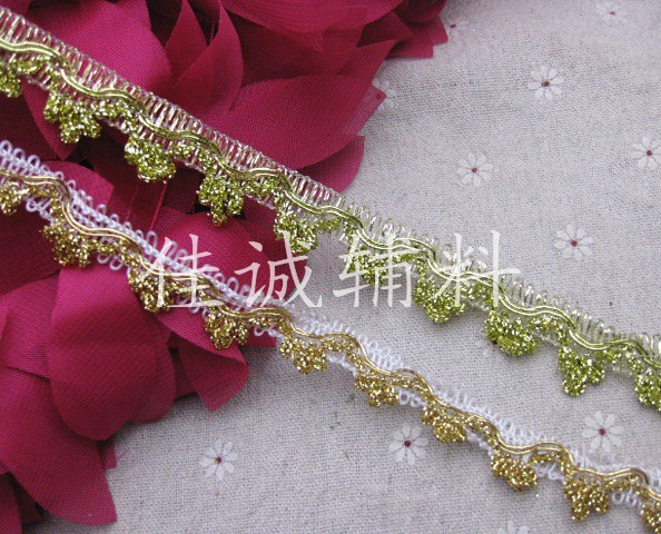 两款金丝三朵花花边 服装辅料DIY手工材料 1.7/2CM