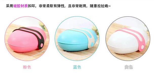 Plastic silicone design handheld soap holder for traveling