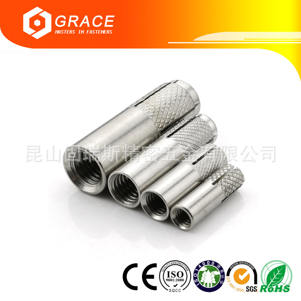 无处理GB/T22795内迫型膨胀锚栓304不锈钢平爆螺栓膨胀锚栓