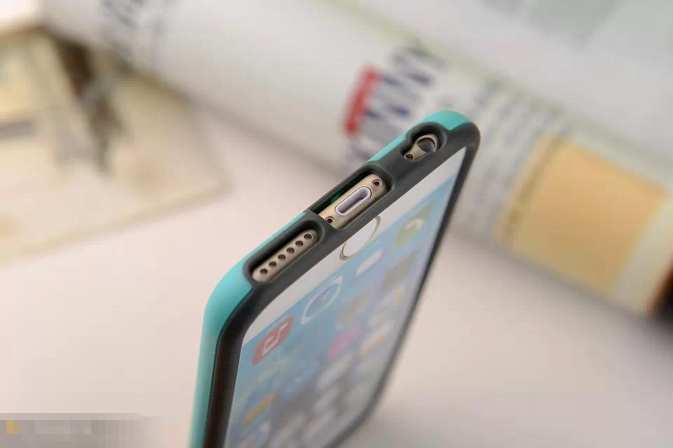 苹果外壳_韩版双色 8p代tpu外壳 6plus信号圈手