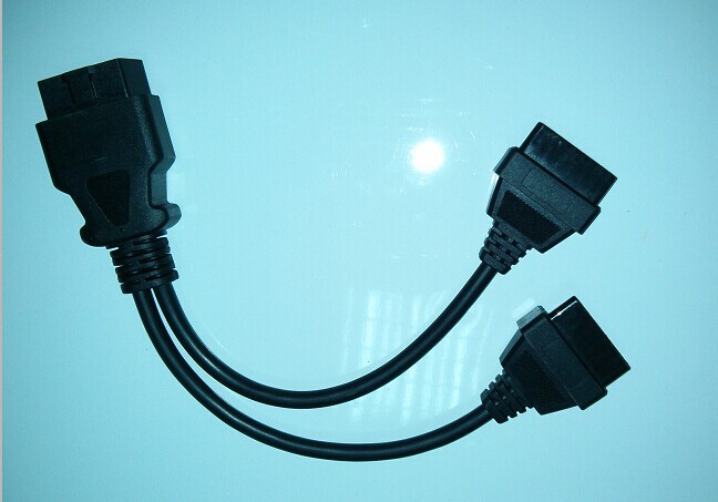 ELM327 OBD2一分二转换线 延长线