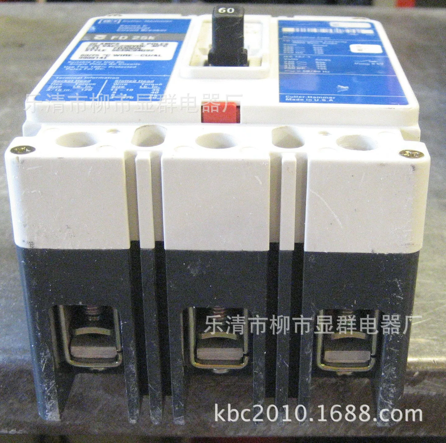 Cutler Hammer [塑壳断路器FD 25KFD3060L FD3060]