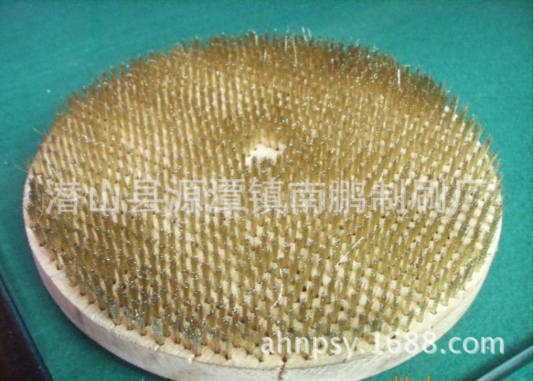 厂家供应  圆盘钢丝刷  铜丝刷 尼龙丝毛刷盘