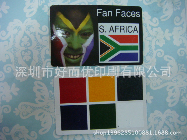 深圳厂家直销 脸卡 面彩卡 面咭 face card |ms