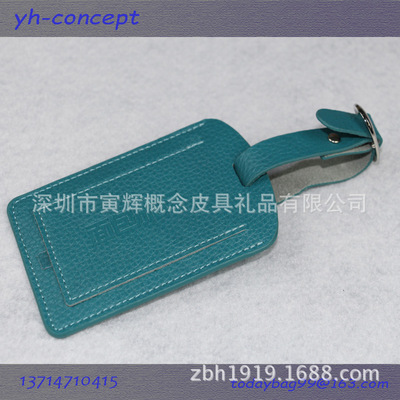 Leather goods manufacturer supply fashion leisure time genuine leather Luggage and luggage parts Leather luggage tag Custom processing