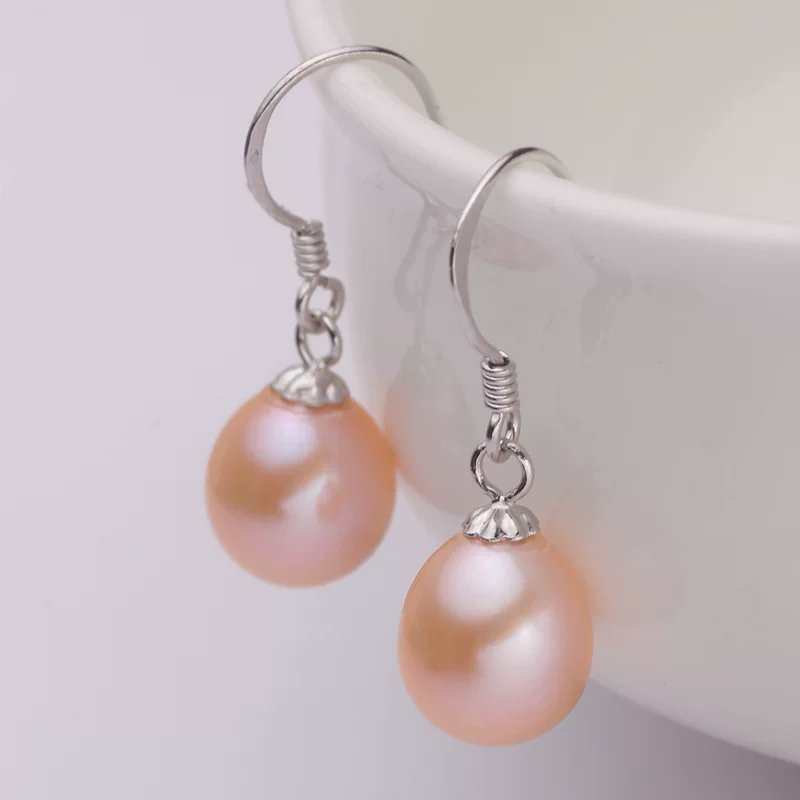 серьги с жемчугом, образец серебра 925