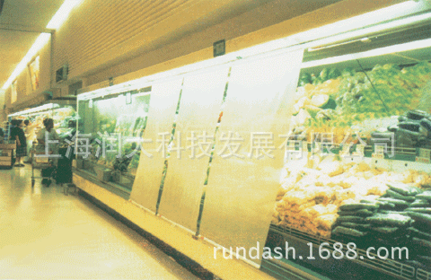 厂家直销 冷藏保鲜设备节能专用铝箔布夜幕帘 夜间节能风幕帘