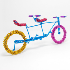 【雙座花輪單車】熱賣地攤手工自行車創意景區民族特色旅遊工藝品