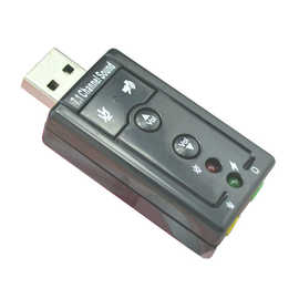 USB7.1独立声卡K歌外置电脑笔记本高音质带混音2声道声卡