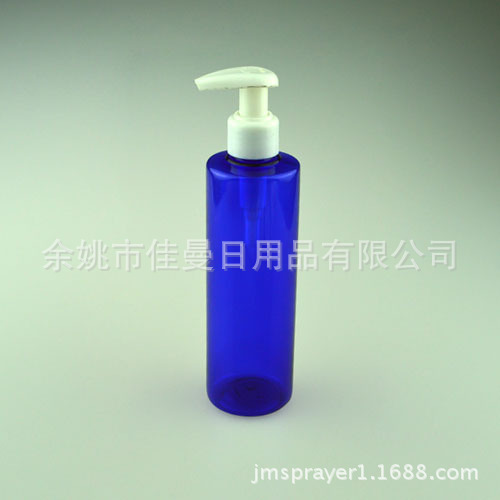 pet透明塑料瓶 250ml蓝色平肩pet透明塑料瓶