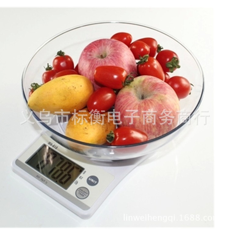 厂家供应威衡家用烘焙电子厨房秤 7kg1g碗型厨房秤WH-B10批发