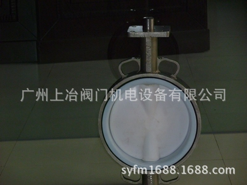 供应316不锈钢衬氟蝶阀/耐腐蚀耐酸碱对夹碟阀/D371F-16P/R/W