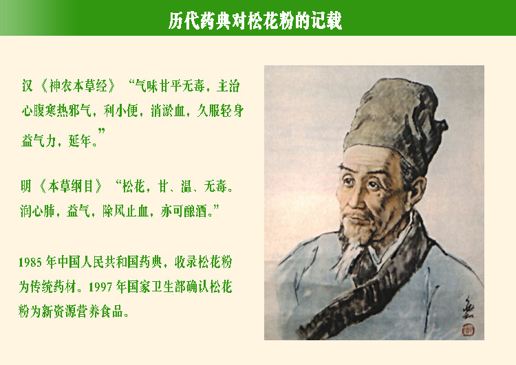 历代药典对松花粉的记载 拷贝
