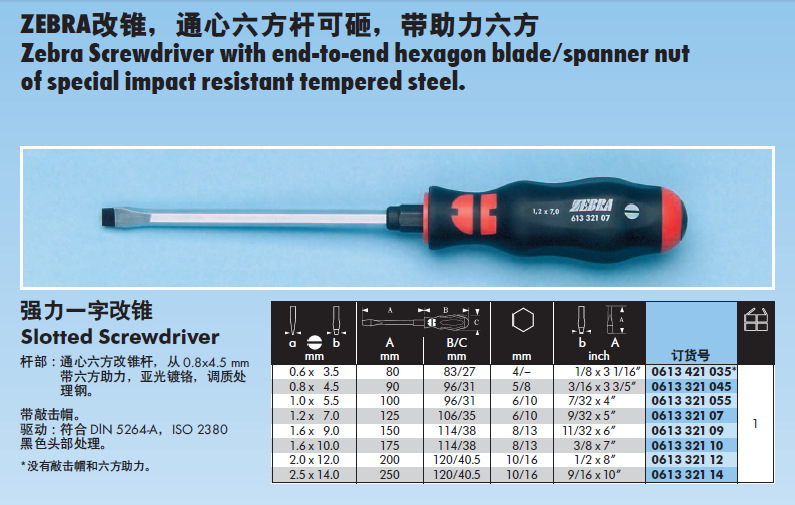 伍尔特 通心可砸一字改锥 十字改锥  改锥组套