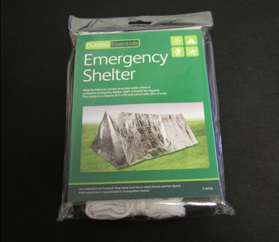 厂家直销 户外用品帐篷 带挂绳 野外自救保温 地震求生应急帐篷