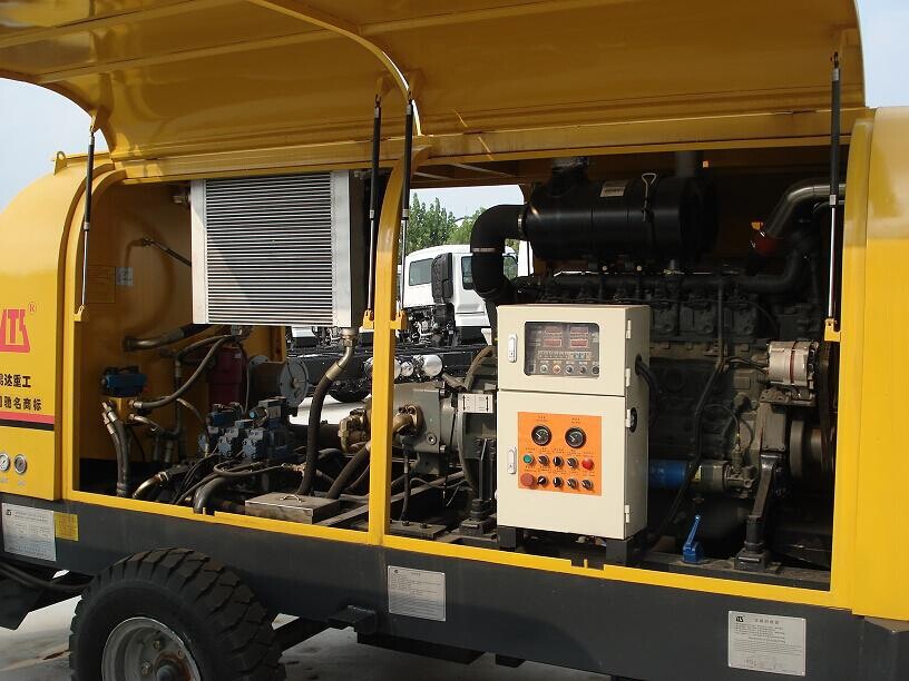 60柴油泵 柴油输送混凝土输送泵 130kw柴油混凝土输送泵 60拖泵