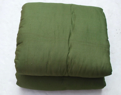 洪福劳保厂劳保棉被 军绿棉被 花被 保暖棉被 单人军褥子|ru