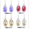 Import crystal earings, earrings, factory direct supply, silver 925 sample